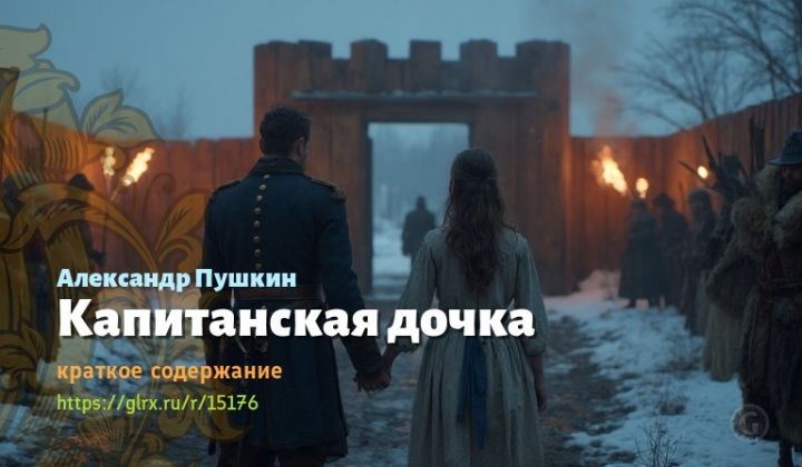 Капитанская дочка, краткий пересказ, краткое содержание Александр Пушкин Читать краткий пересказ романа Александра Пушкина «Капитанская дочка».